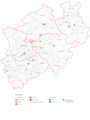 NRW-Karte Auf der Karte sind die Standorte der HSPV NRW und des LAFP NRW sowie das IM NRW, die Bezirksregierungen und die Grenzen der Regierungsbezirke kenntlich gemacht. Hinzu kommen die Einstellungs- und Ausbildungsbehörden der Polizei.