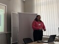 Aufnahme von Lukas Erle während seines Vortrags.