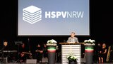 NRW-Innenminister Herbert Reul während seiner Rede bei der Graduieurngsfeier des HSPV-Studienorts Münster.